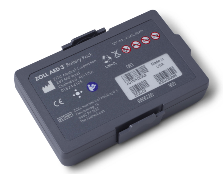 [8019-0535-01] ZOLL 3 AED Smart Battery Pack (5-Year)
