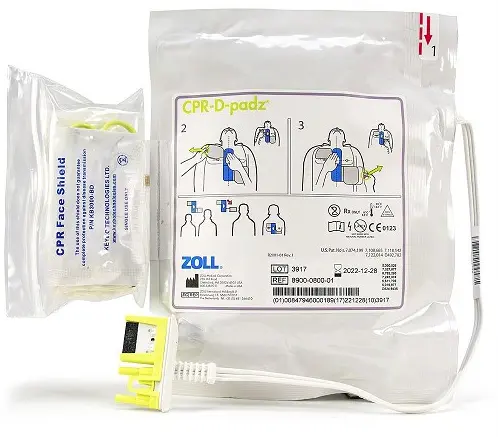 [8900-0800-01] Zoll Adult Pads Package, single use 2-years